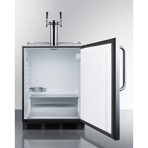 Summit Appliance 24 inch Outdoor Wine Kegerator Built-in Or Freestanding ADA