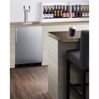 Summit Appliance 24 inch Outdoor Wine Kegerator Built-in Or Freestanding ADA