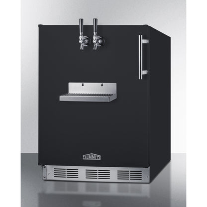 Summit Appliance 24 inch Wide Front Tap Built-In Beer Kegerator, ADA-Compliant