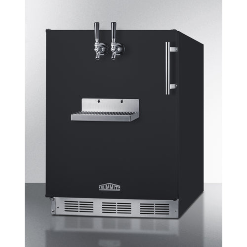 Summit Appliance 24 inch Wide Front Tap Built-In Beer Kegerator, ADA-Compliant