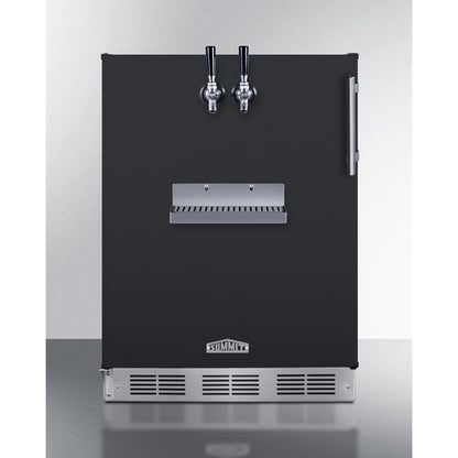 Summit Appliance 24 inch Wide Front Tap Built-In Beer Kegerator, ADA-Compliant