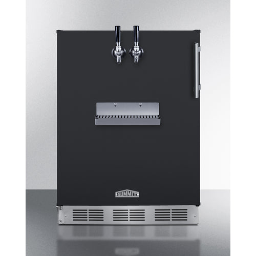 Summit Appliance 24 inch Wide Front Tap Built-In Beer Kegerator, ADA-Compliant
