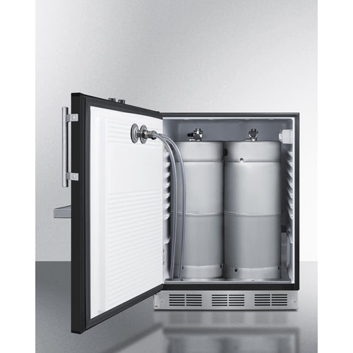 Summit Appliance 24 inch Wide Front Tap Built-In Beer Kegerator, ADA-Compliant