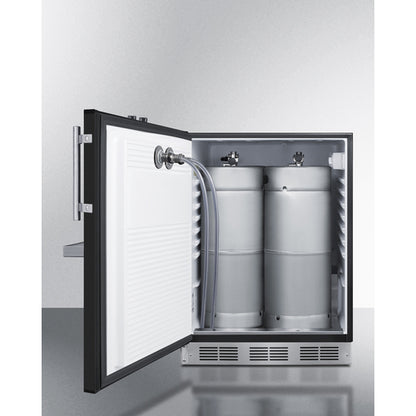 Summit Appliance 24 inch Wide Front Tap Built-In Beer Kegerator, ADA-Compliant