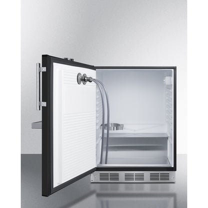 Summit Appliance 24 inch Wide Front Tap Built-In Beer Kegerator, ADA-Compliant