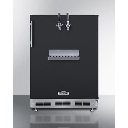 Summit Appliance 24 inch Built-In Undercounter Front Tap Coffee Kegerator For Commercial Or Home Use