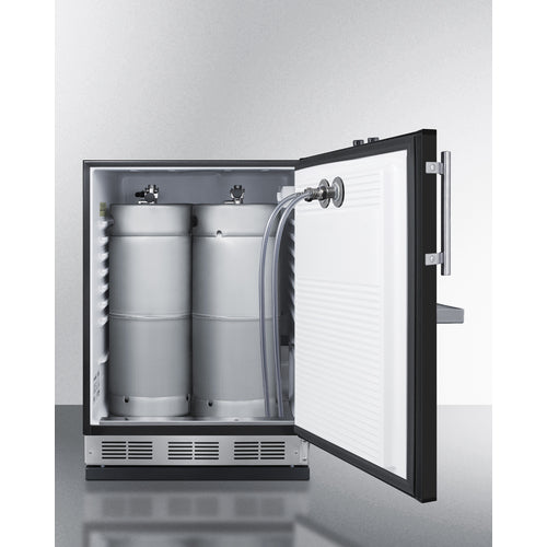 Summit Appliance 24 inch Built-In Undercounter Front Tap Kegerator For Commercial Or Home Use
