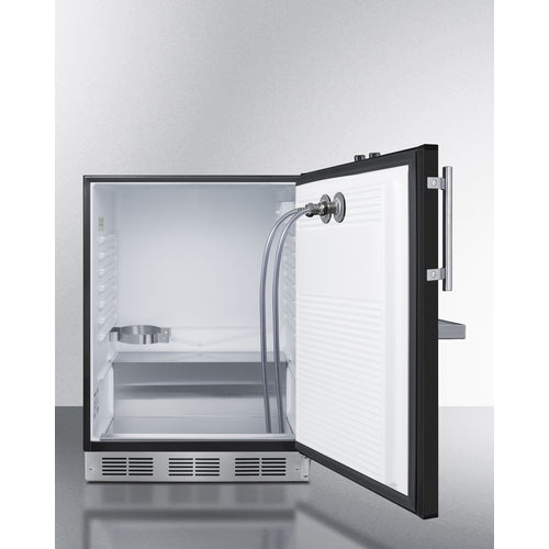 Summit Appliance 24 inch Built-In Undercounter ADA Height Front Tap Kegerator For Commercial Or Home Use