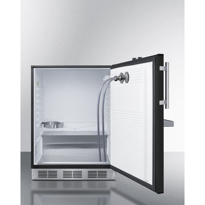 Summit Appliance 24 inch Built-In Undercounter ADA Height Front Tap Kegerator For Commercial Or Home Use