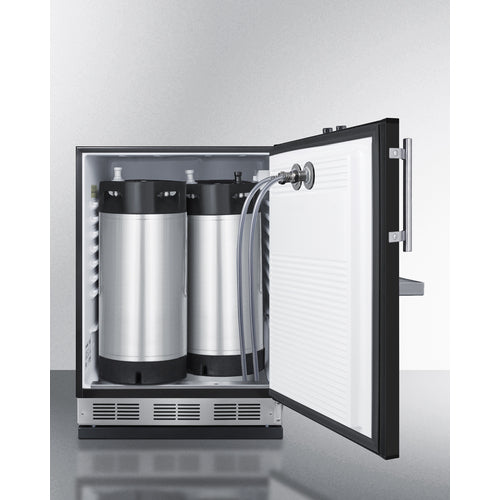 Summit Appliance 24 inch Built-In Undercounter Front Tap Coffee Kegerator For Commercial Or Home Use