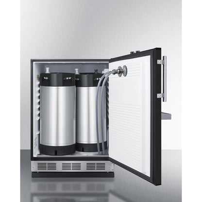 Summit Appliance 24 inch Built-In Undercounter Front Tap Coffee Kegerator For Commercial Or Home Use