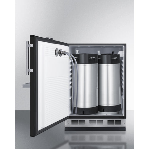 Summit Appliance 24 inch Built-In Undercounter Front Tap Coffee Kegerator For Commercial Or Home Use