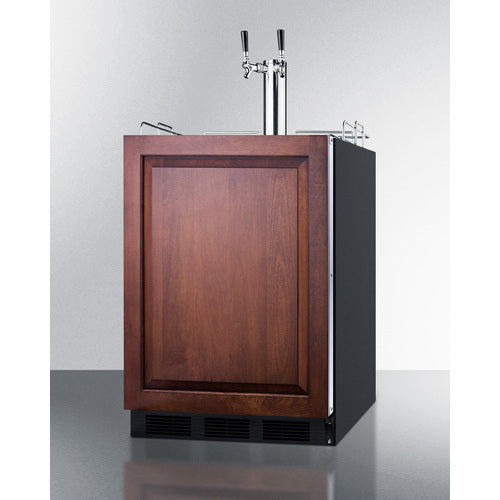 Summit Appliance 24 inch Wide ADA Compliant Built-In Commercial Dual Tap Wine Kegerator