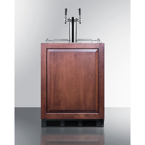 Summit Appliance 24 inch Wide ADA Compliant Built-In Commercial Dual Tap Wine Kegerator