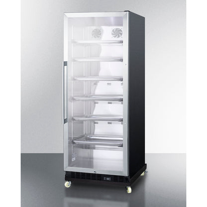 Summit Appliance 11.0 cu.ft 24" Wide Mini Reach-In Beverage Center with Dolly