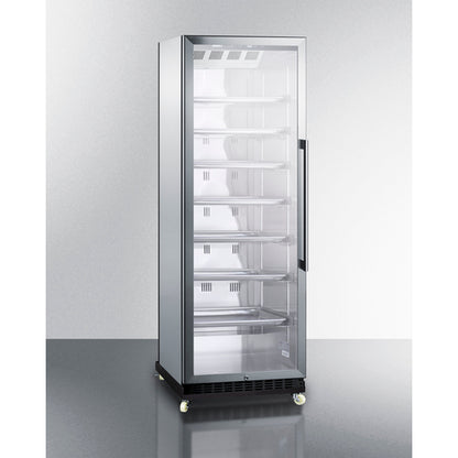 Summit Appliance 12.6 cu.ft. 24" Wide Mini Reach-In Beverage Center with Dolly