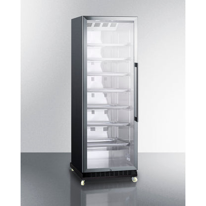 Summit Appliance 12.6 cu.ft. 24" Wide Mini Reach-In Beverage Center with Dolly