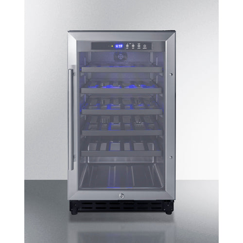 Summit Appliance 34 Bottle 18" Wide Built-In Wine Cellar, ADA Compliant