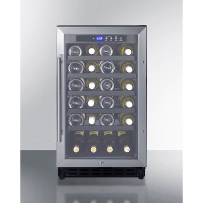 Summit Appliance 34 Bottle 18" Wide Built-In Wine Cellar, ADA Compliant