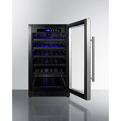 Summit Appliance 34 Bottle 18" Wide Built-In Wine Cellar, ADA Compliant