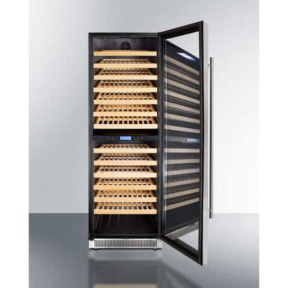 Summit Appliance 162 Bottle 24" Wide Dual Zone Wine Cellar