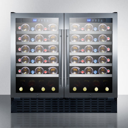 Summit Appliance 68 Bottle 36" Wide Built-In Wine Cellar