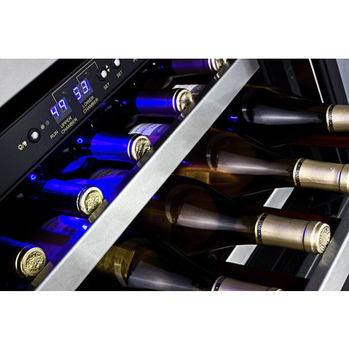 Summit Appliance 46 Bottle 24" Wide Built-In Wine Cellar, ADA Compliant