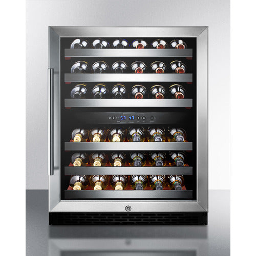 Summit Appliance 46 Bottle 24" Wide Built-In Wine Cellar, ADA Compliant