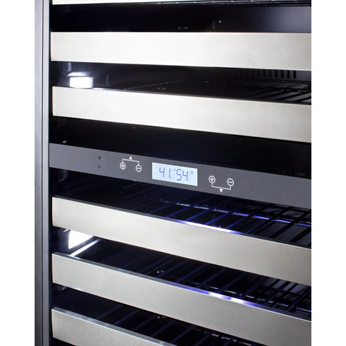 Summit Appliance 149 Bottle 24" Wide Triple Zone Wine Cellar