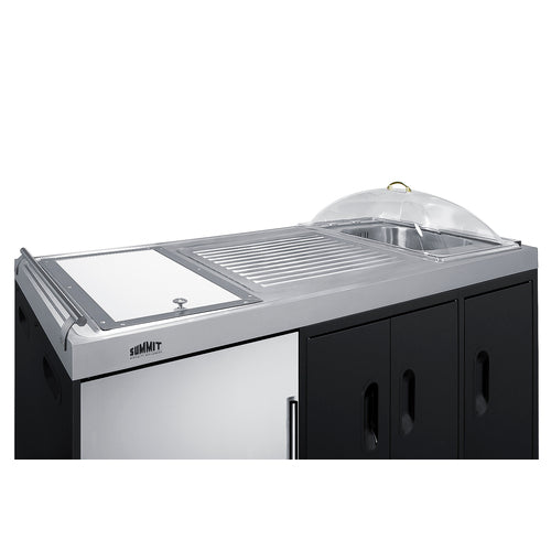 Summit Appliance Portable Outdoor Kitchenette with Glass Door