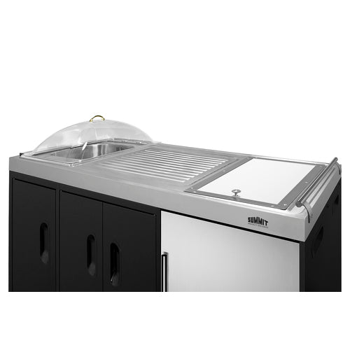 Summit Appliance Portable Outdoor Kitchenette Stainless Steel/Black