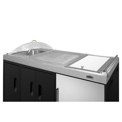 Summit Appliance Portable Outdoor Kitchenette Stainless Steel/Black