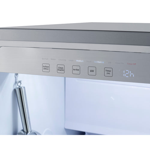 Summit Appliance 18" Wide Indoor Clear Icemaker, ADA Compliant (Panel Not Included)