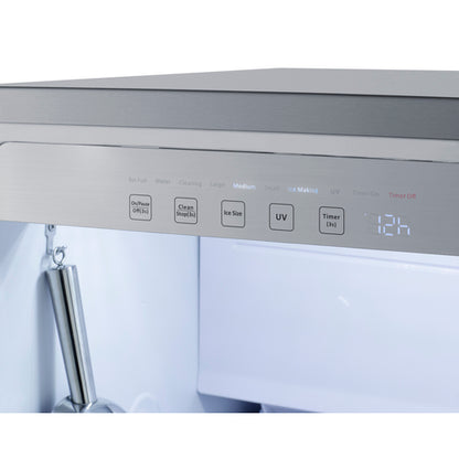 Summit Appliance 18" Wide Indoor Clear Icemaker, ADA Compliant (Panel Not Included)
