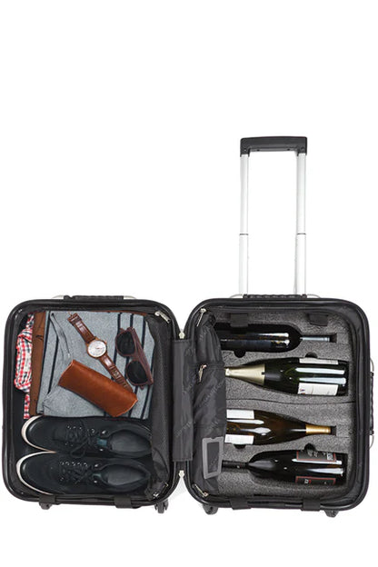 VinGardeValise® Petite 03 - 8-Bottle Wine Suitcase | Luxury Wine Luggage