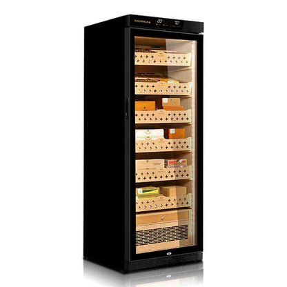 Raching MON2800A Precision Electronic Cigar Humidor Cabinet | 1200–1500 Cigar Capacity | ±1% Climate Control