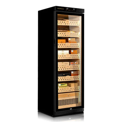 Raching MON3800A Precision Electronic Cigar Humidor Cabinet | 1500–1800 Cigar Capacity | ±1% Climate Control
