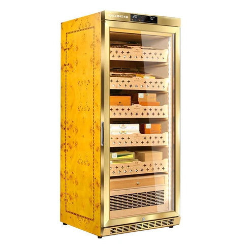 Raching MON1800A Precision Electronic Cigar Humidor Cabinet | 900+ Cigar Capacity | ±1% Climate Control