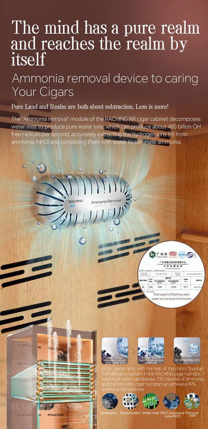 Raching RR980 Reserva Precision Electric Cigar Humidor Cabinet | 3000–4000 Cigar Capacity