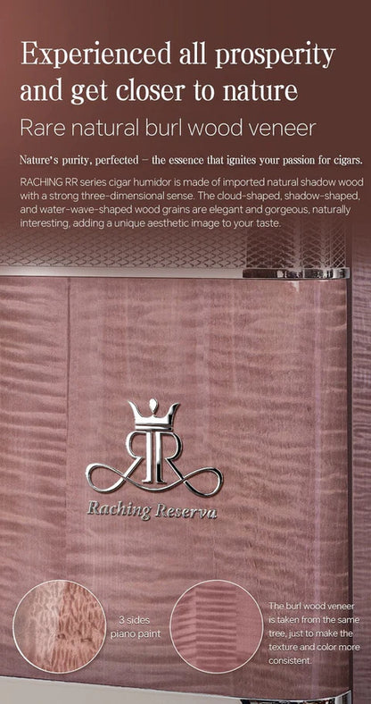 Raching RR980 Reserva Precision Electric Cigar Humidor Cabinet | 3000–4000 Cigar Capacity