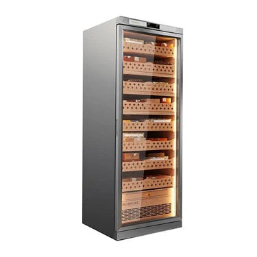 Raching CT48A Precision Stainless Steel Cigar Humidor Cabinet | 4200 Cigar Capacity