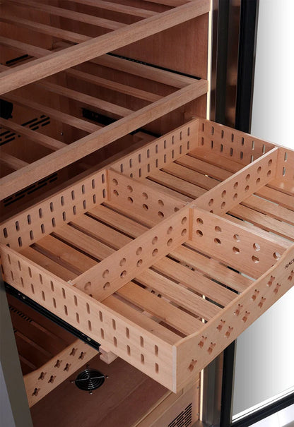 Raching CT48A Precision Stainless Steel Cigar Humidor Cabinet | 4200 Cigar Capacity