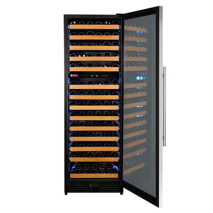 Allavino Reserva Series 154 Bottle 71" Tall Dual Zone Right Hinge Stainless Steel Wine Refrigerator