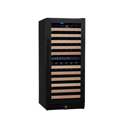 KingsBottle 100 Bottle Upright Dual Zone Wine Fridge For Home