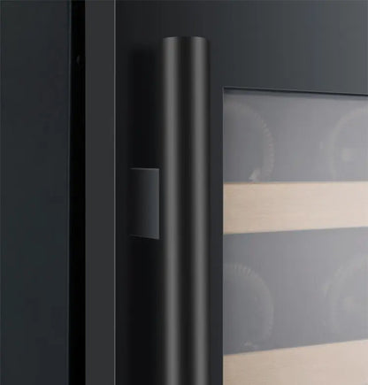 Allavino FlexCount Series 112 Bottle Dual Zone Built-in Side-by-Side Wine Refrigerators with Black Doors