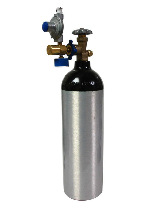 Vinotemp Refillable Gas Cylinder Kit With Tank, 22 Cu.Ft. Aluminum Cylinder, Regultaor, Hose And Fittings