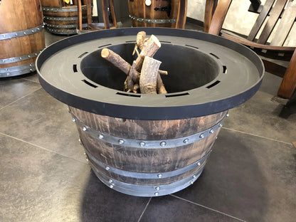 Whiskey & Wine Barrel Fire Pit — Hand-Built from Reclaimed Staves
