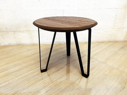 Whiskey & Wine Barrel Steel-Leg Center Table — Reclaimed Oak Top