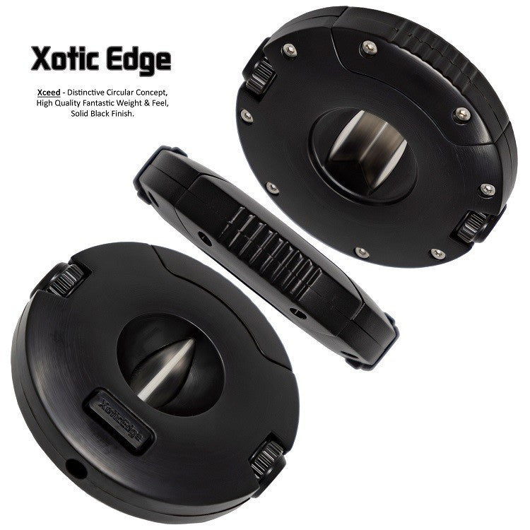 Prestige Import Group High Quality Round Combination V-Cut w/ 10mm & 8mm Punch Cutters (Black)