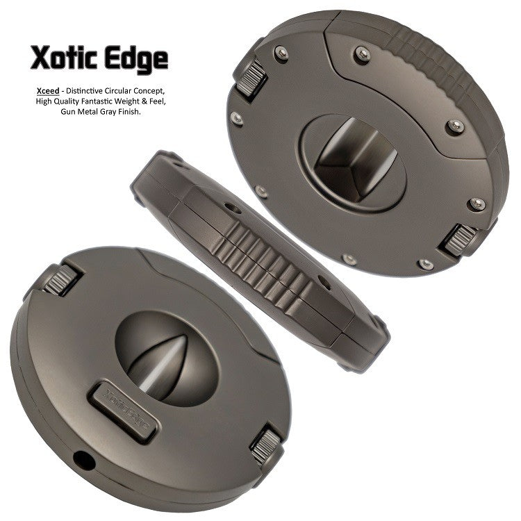 Prestige Import Group High Quality Round Combination V-Cut w/ 10mm & 8mm Punch Cutters (Gun Metal)